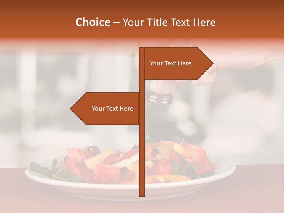 Paprika Dishware Salt PowerPoint Template