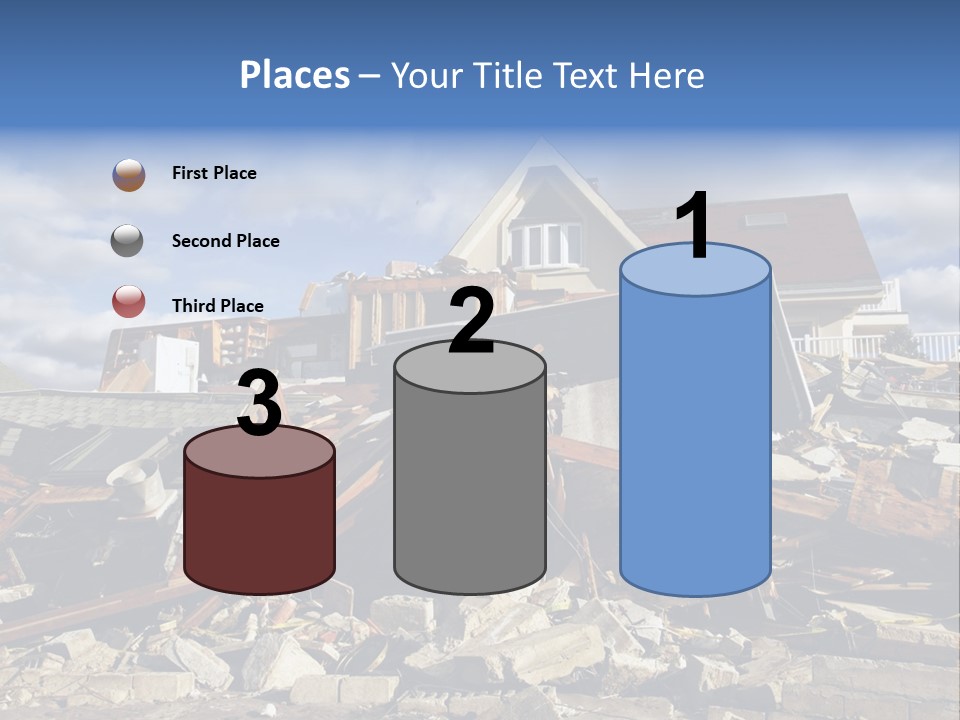 Disaster Violent Flood PowerPoint Template