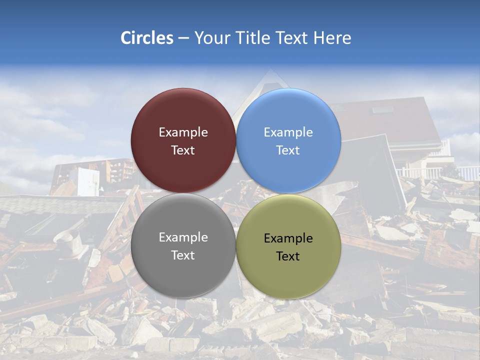 Disaster Violent Flood PowerPoint Template