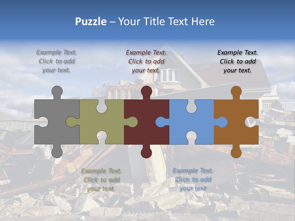 Disaster Violent Flood PowerPoint Template