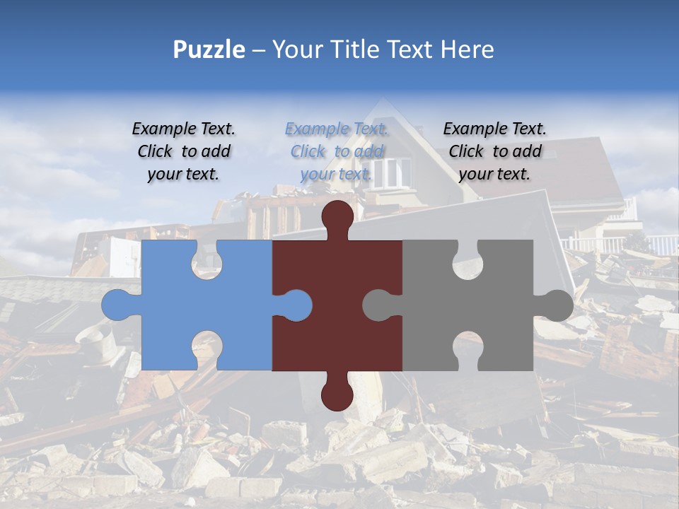 Disaster Violent Flood PowerPoint Template