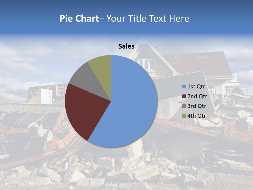 Disaster Violent Flood PowerPoint Template