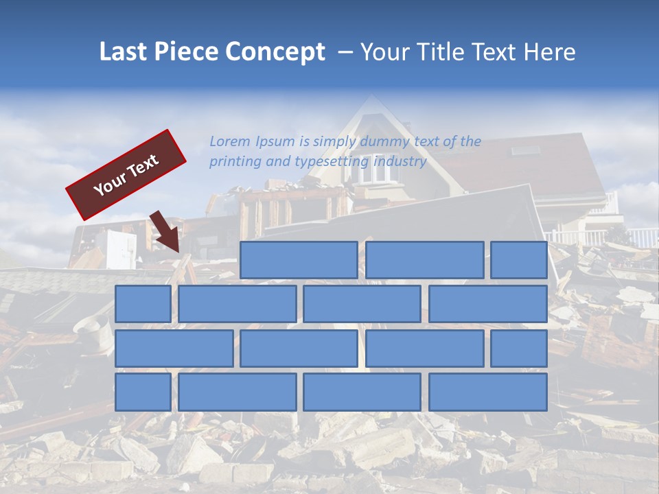 Disaster Violent Flood PowerPoint Template