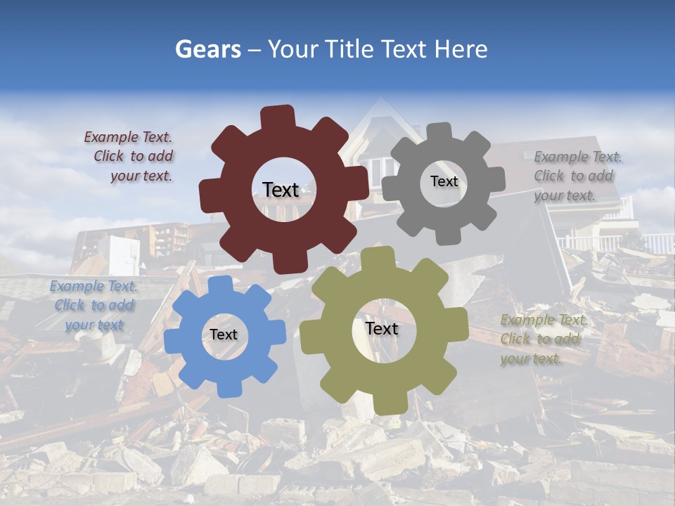 Disaster Violent Flood PowerPoint Template