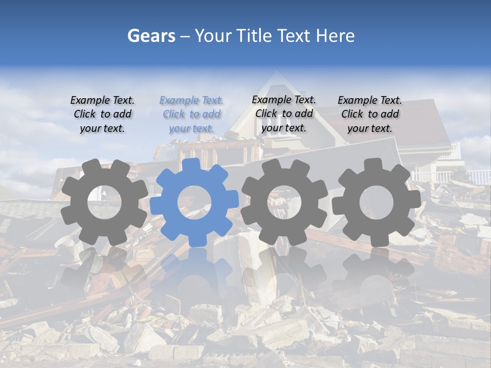 Disaster Violent Flood PowerPoint Template