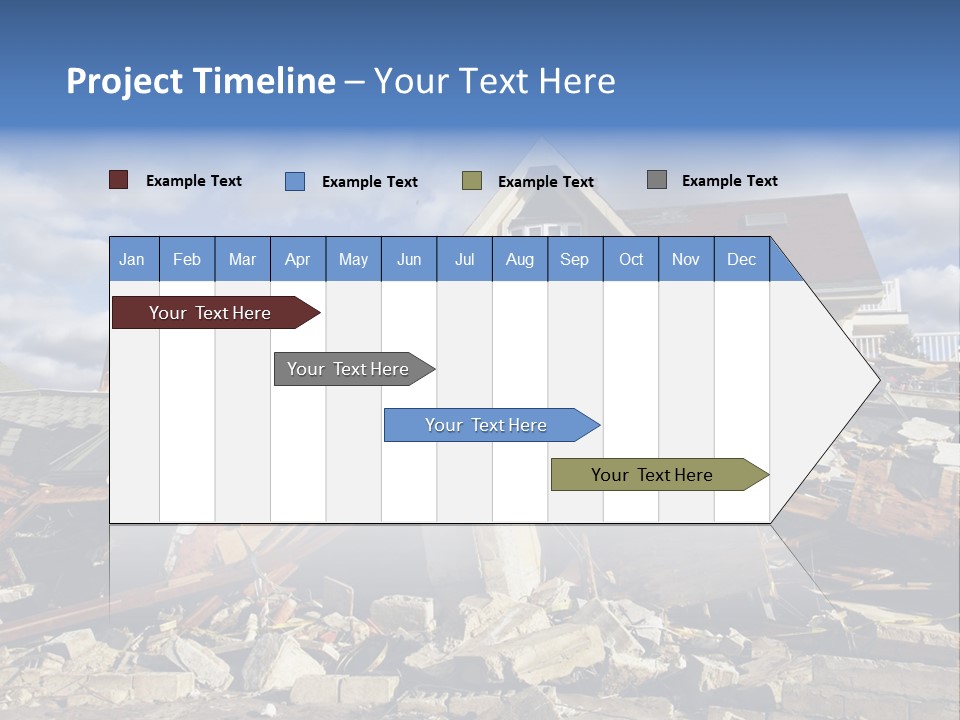 Disaster Violent Flood PowerPoint Template
