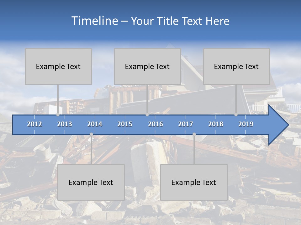 Disaster Violent Flood PowerPoint Template