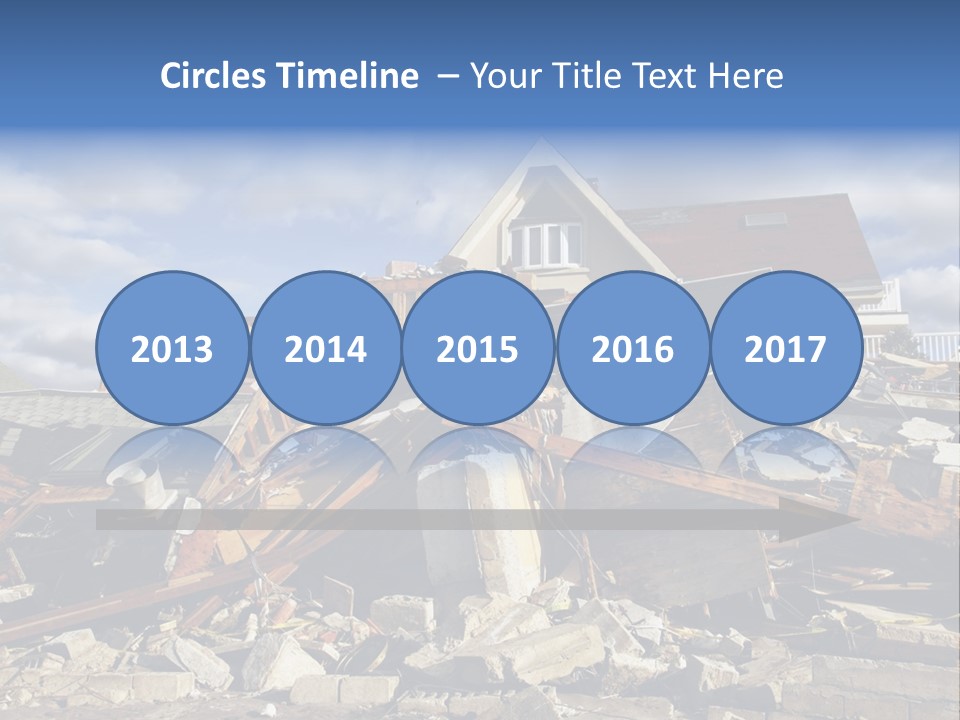 Disaster Violent Flood PowerPoint Template