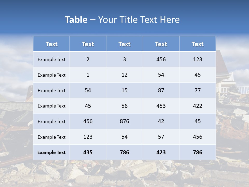 Disaster Violent Flood PowerPoint Template