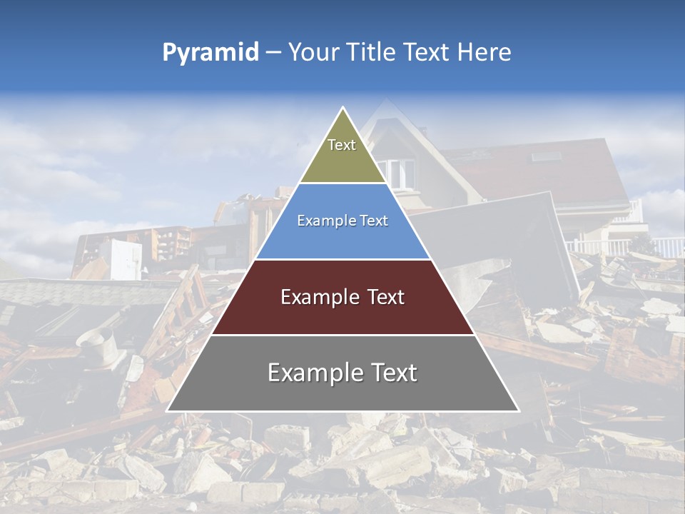 Disaster Violent Flood PowerPoint Template