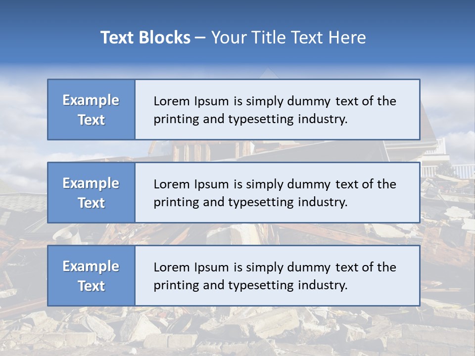 Disaster Violent Flood PowerPoint Template
