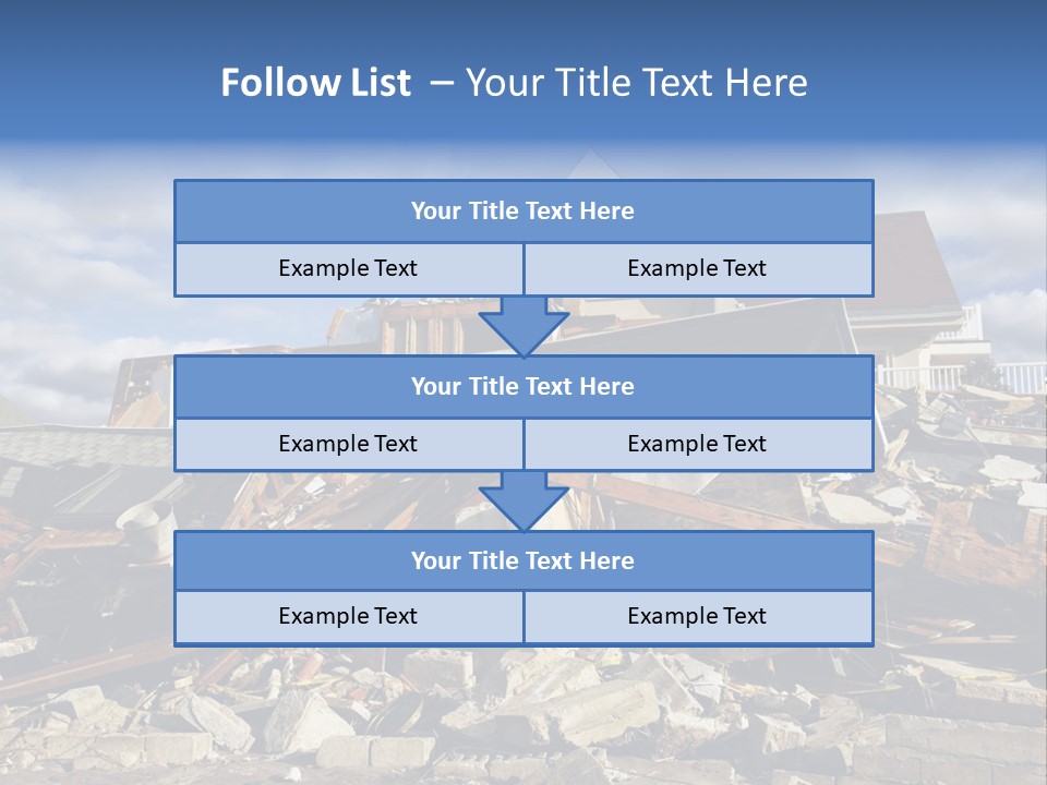 Disaster Violent Flood PowerPoint Template
