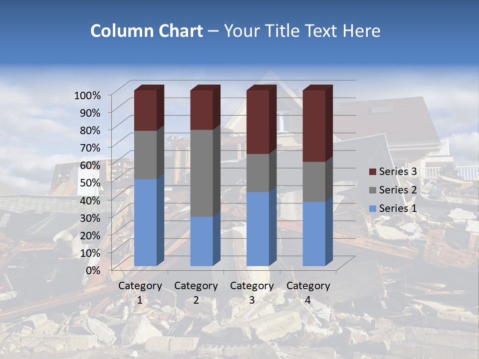 Disaster Violent Flood PowerPoint Template