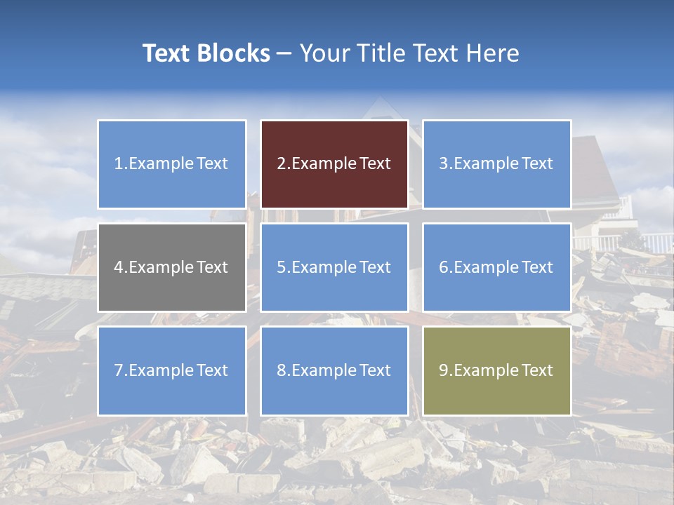 Disaster Violent Flood PowerPoint Template