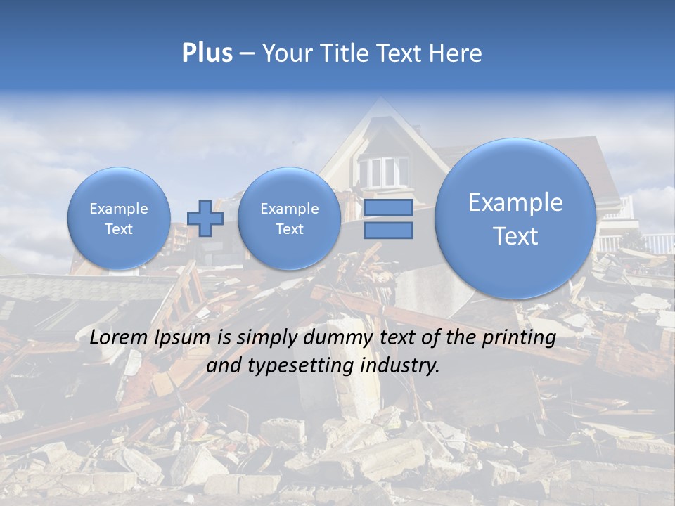 Disaster Violent Flood PowerPoint Template