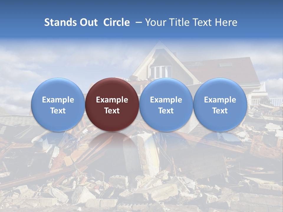 Disaster Violent Flood PowerPoint Template