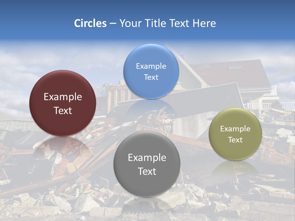 Disaster Violent Flood PowerPoint Template