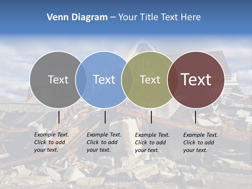 Disaster Violent Flood PowerPoint Template