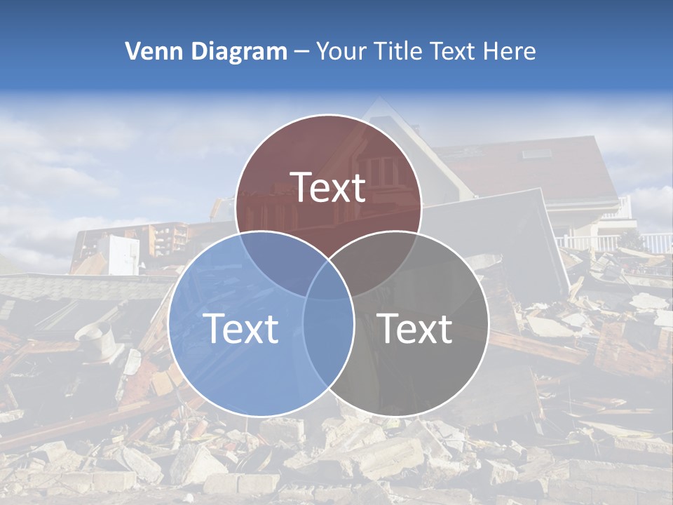 Disaster Violent Flood PowerPoint Template