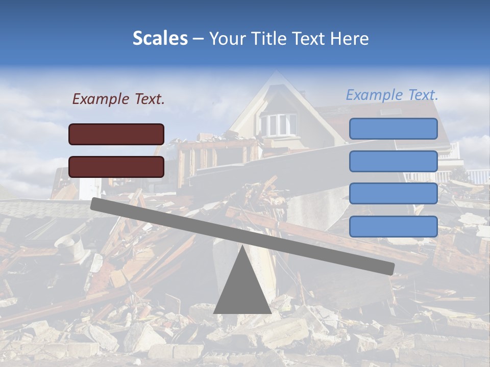 Disaster Violent Flood PowerPoint Template