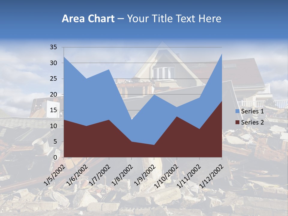 Disaster Violent Flood PowerPoint Template
