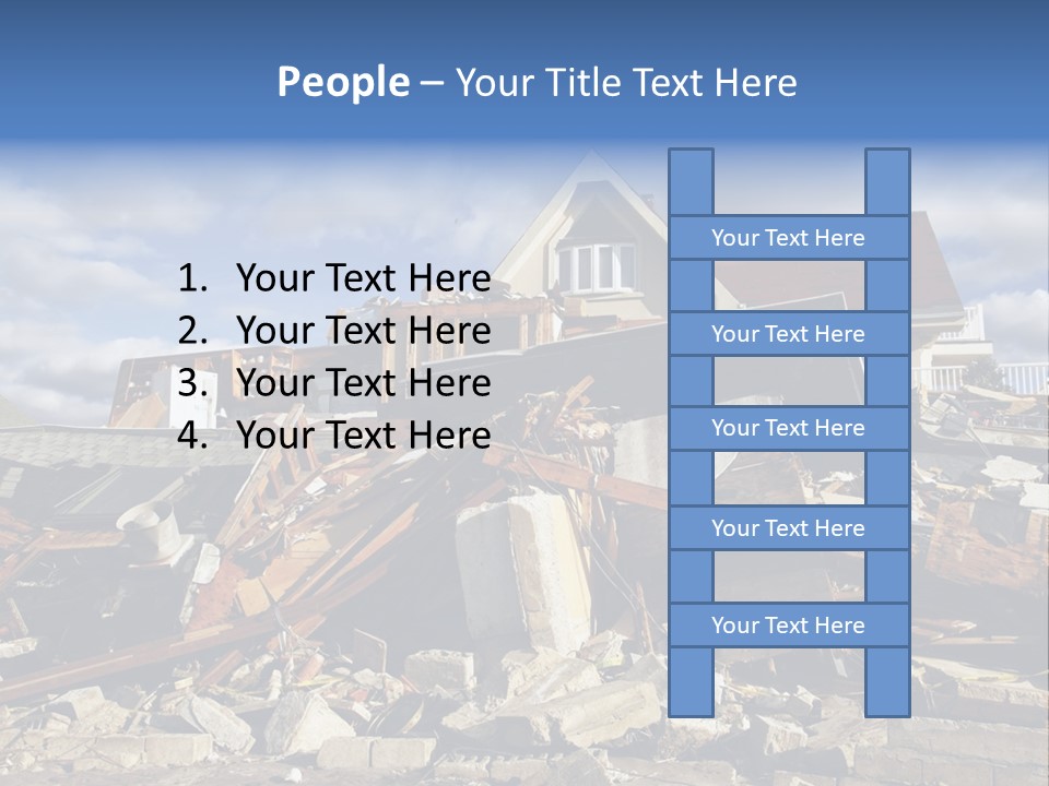 Disaster Violent Flood PowerPoint Template