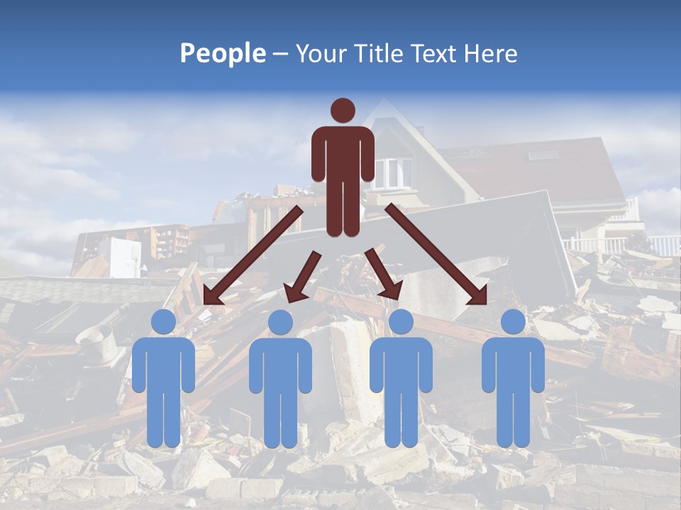 Disaster Violent Flood PowerPoint Template