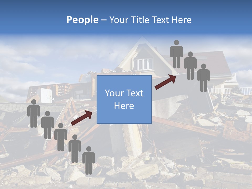 Disaster Violent Flood PowerPoint Template