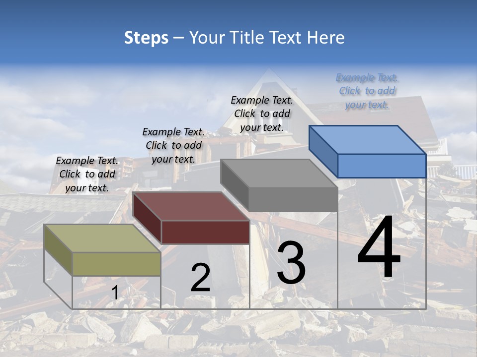 Disaster Violent Flood PowerPoint Template
