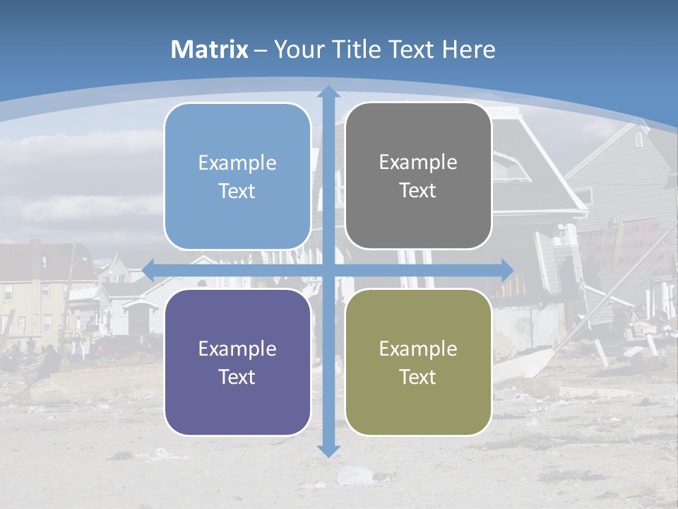 Hurricane Break Debris PowerPoint Template