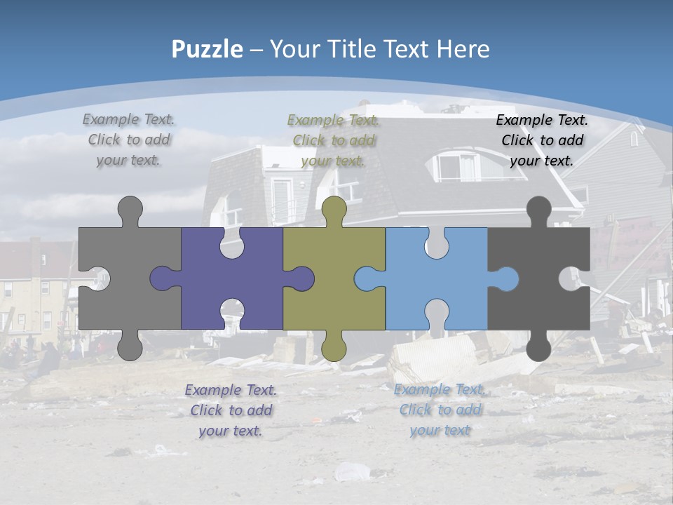 Hurricane Break Debris PowerPoint Template