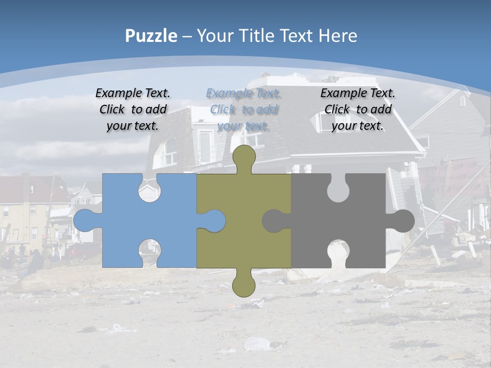 Hurricane Break Debris PowerPoint Template