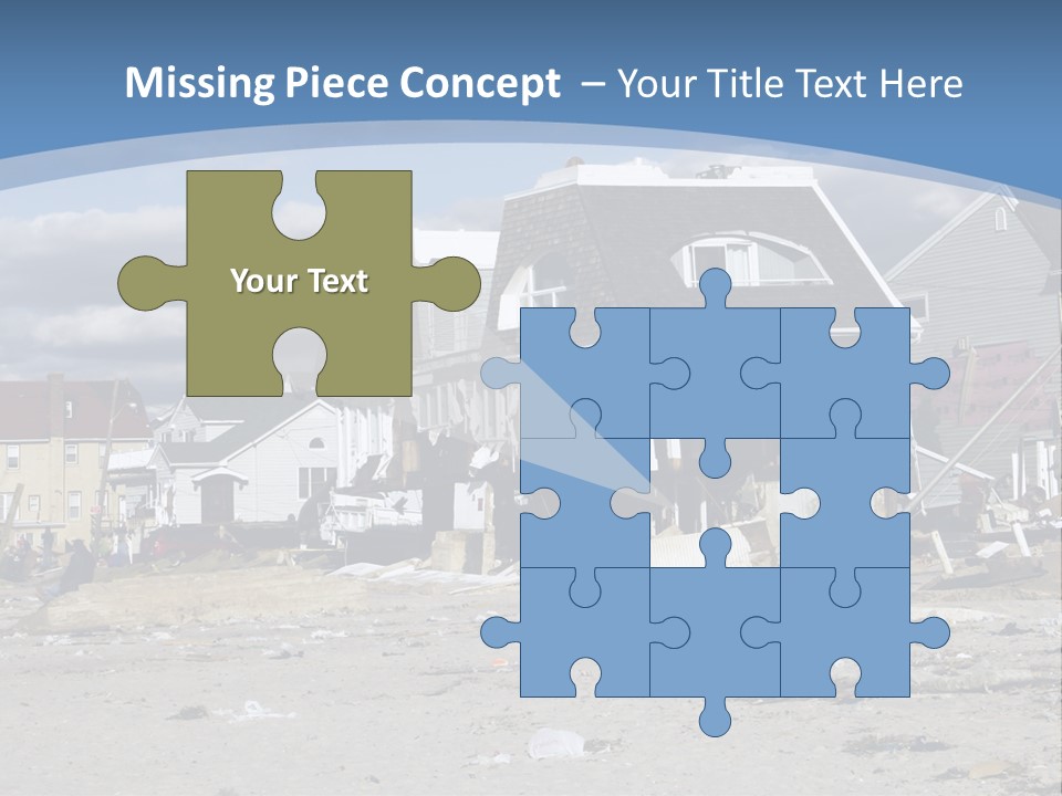 Hurricane Break Debris PowerPoint Template