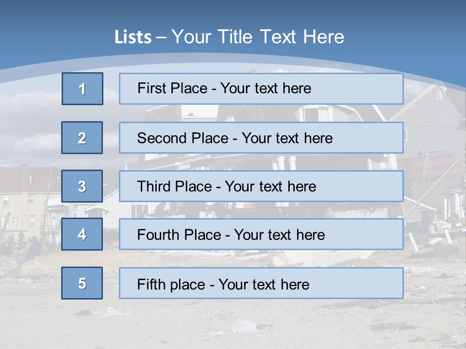 Hurricane Break Debris PowerPoint Template