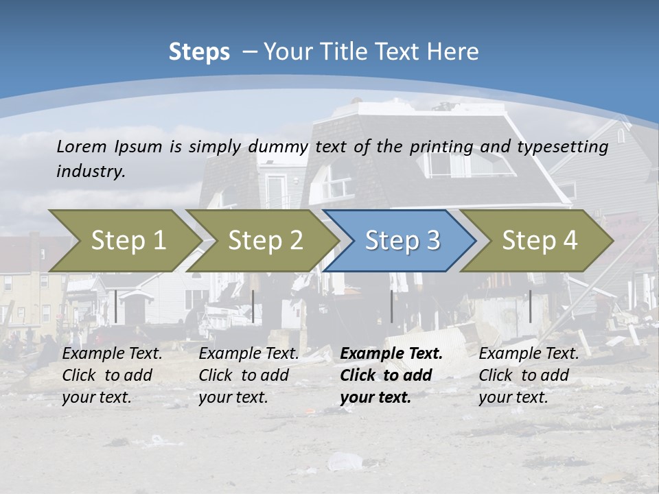 Hurricane Break Debris PowerPoint Template