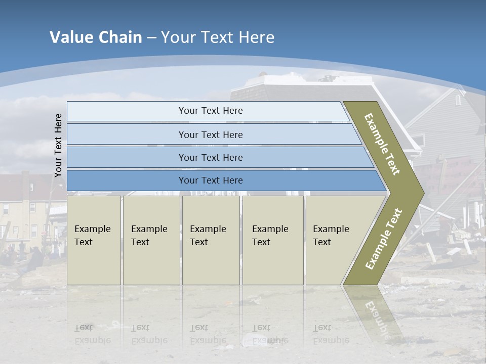 Hurricane Break Debris PowerPoint Template