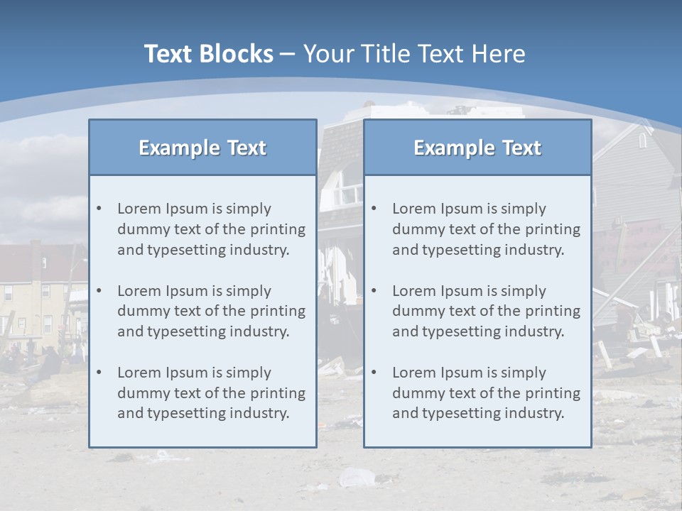 Hurricane Break Debris PowerPoint Template