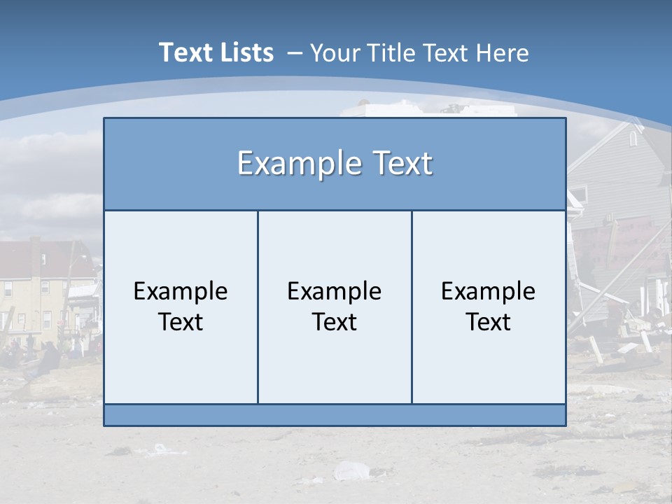 Hurricane Break Debris PowerPoint Template