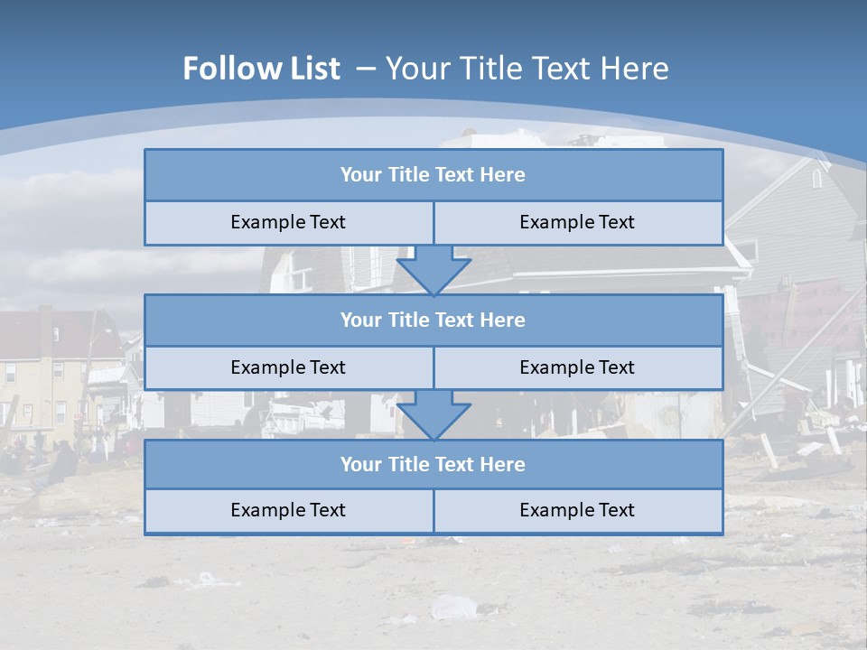 Hurricane Break Debris PowerPoint Template