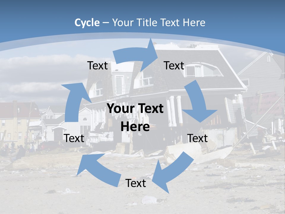 Hurricane Break Debris PowerPoint Template