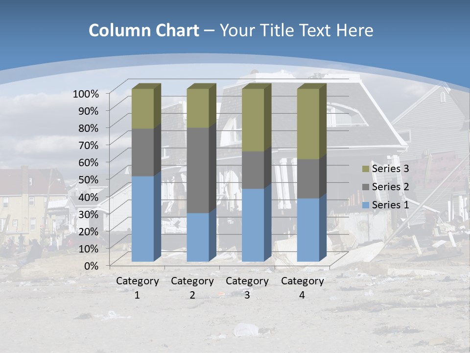 Hurricane Break Debris PowerPoint Template
