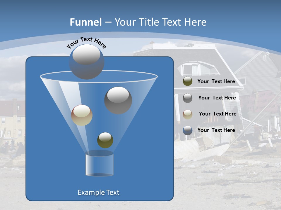 Hurricane Break Debris PowerPoint Template