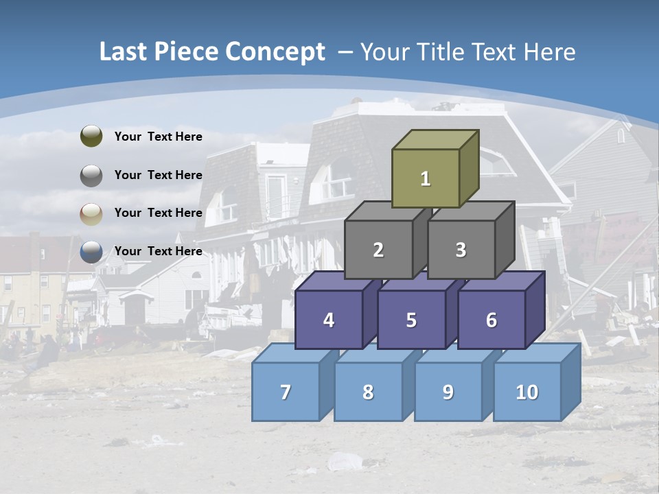 Hurricane Break Debris PowerPoint Template