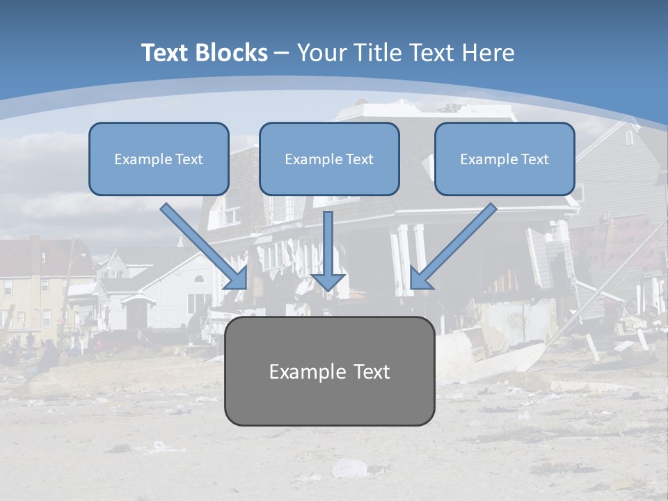 Hurricane Break Debris PowerPoint Template