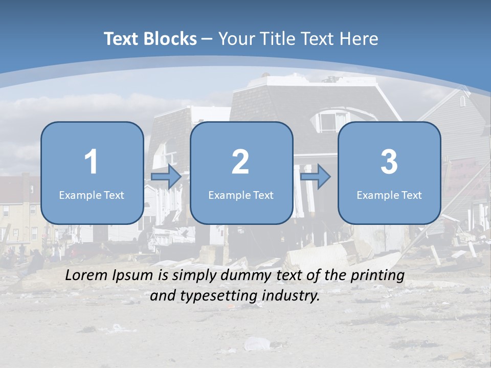 Hurricane Break Debris PowerPoint Template