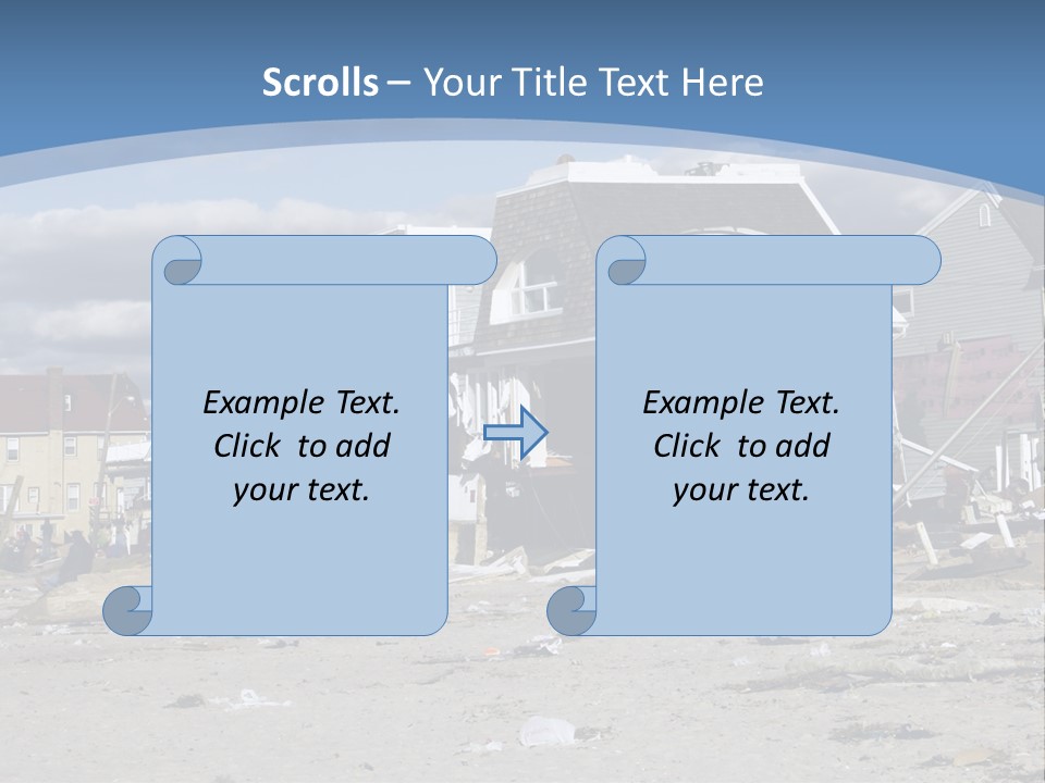 Hurricane Break Debris PowerPoint Template