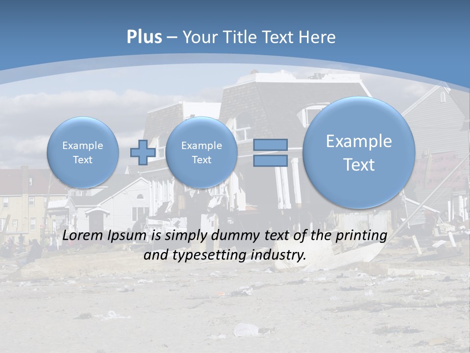 Hurricane Break Debris PowerPoint Template