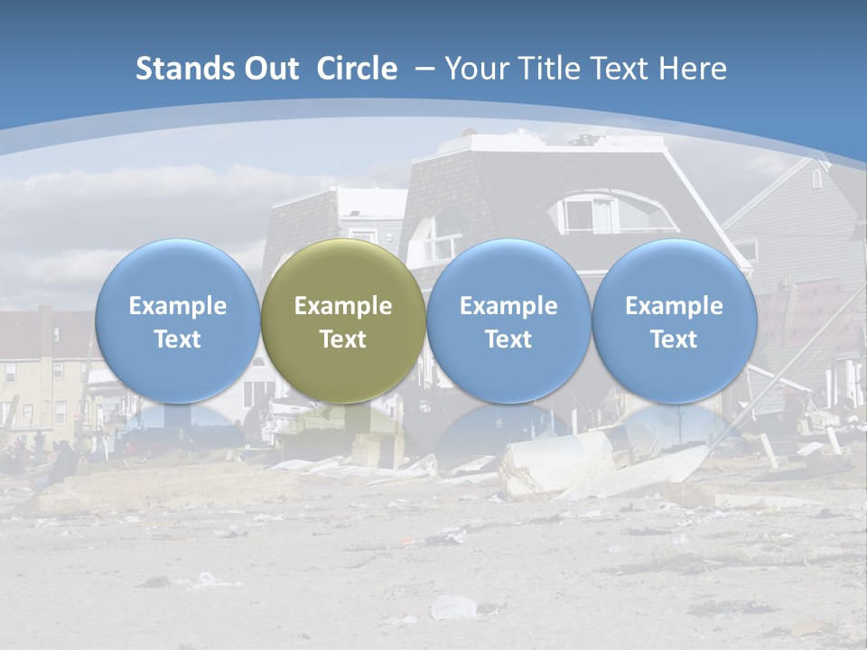 Hurricane Break Debris PowerPoint Template