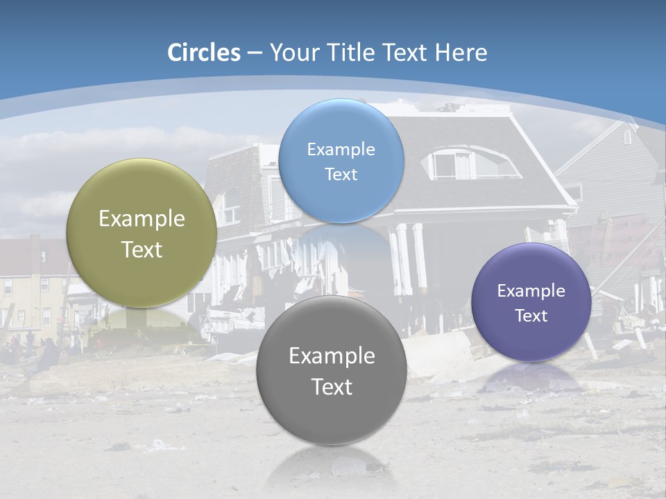 Hurricane Break Debris PowerPoint Template