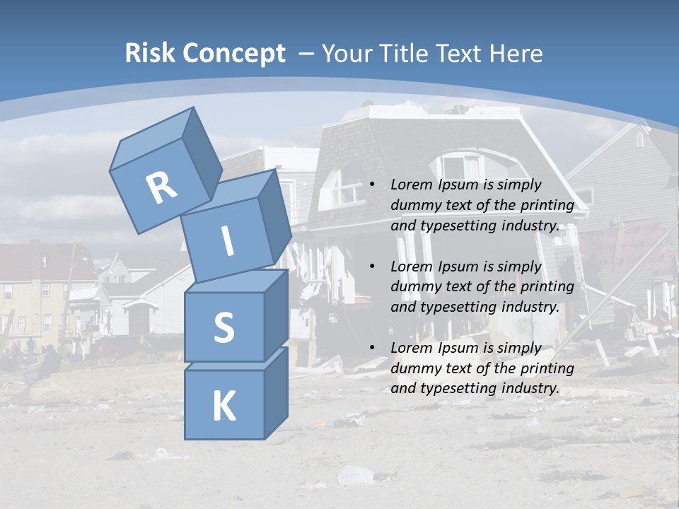 Hurricane Break Debris PowerPoint Template